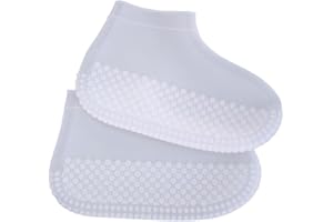 ZOSTLAND Silicone Waterproof Shoe Covers Rain Socks,Reusable Foldable Non-Slip Shoes Boots Shoes Covers Overshoe for Indoor, Rain, Snow, Grassland Shoes for Men & Women & Kids