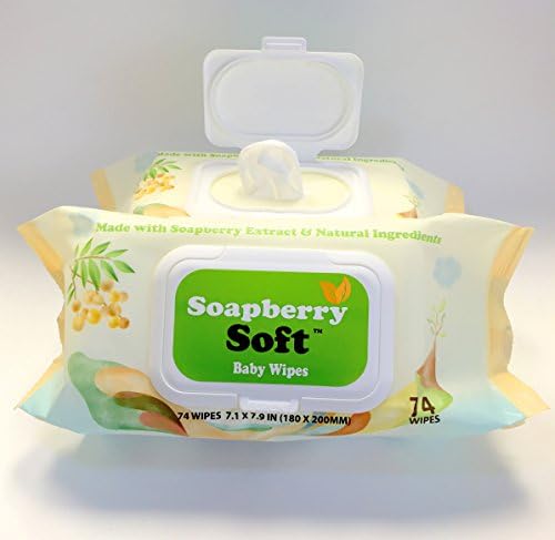 Chemical Free Soapberry Soft Baby Wipes 2-pack Bundle for sensitive skin