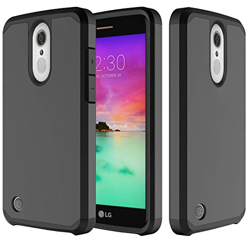 LG K20 V K20V Case, LG K20 Plus Case, LG K20 Case, LG Harmony Case, LG Grace LTE Phone Case, OEAGO Hybrid Shockproof Drop Protection Impact Rugged Case Armor Cover - Black