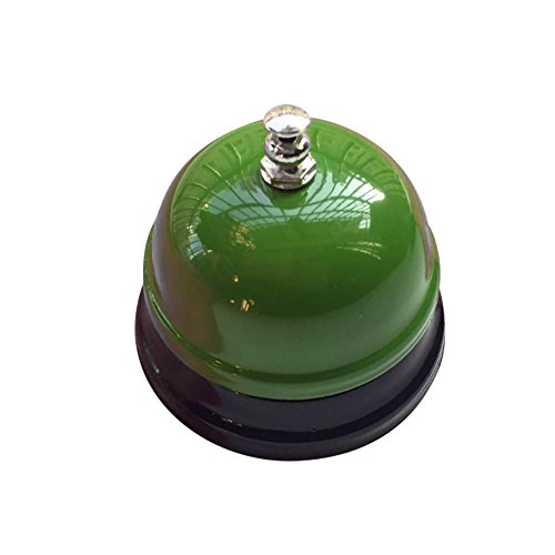 Big Call Bell, 2.95 Inch Diameter, Chrome Finish, All-Metal Construction, Desk Bell Service Bell for Hotels, Schools, Restaurants, Reception Areas, Hospitals, Warehouses by Molyveva (F)
