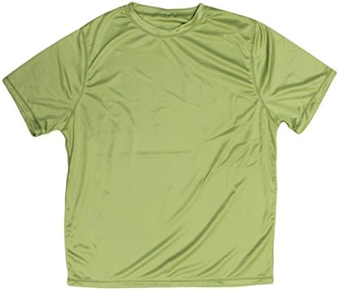 Mens SPF 50 Short Sleeve Loose Fit Fast Dry Rash Guard (XL, Sage/No Logo)