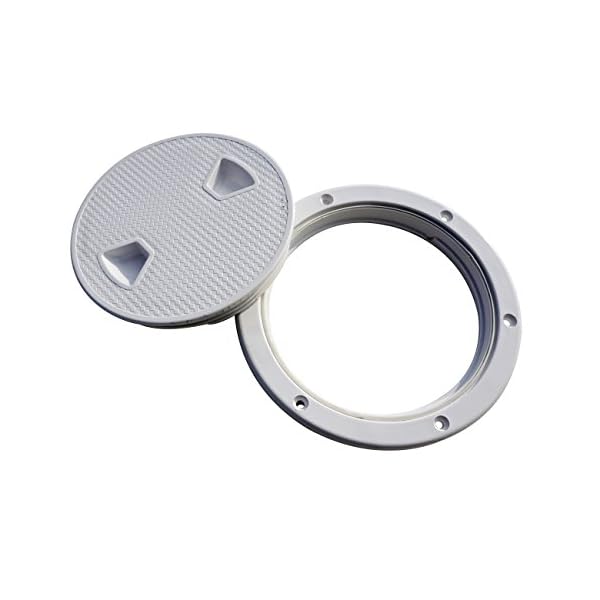 8-Marine-Screw-Out-Deck-Plate-Inspection-Hatch-Plastic-Access-Boat-New