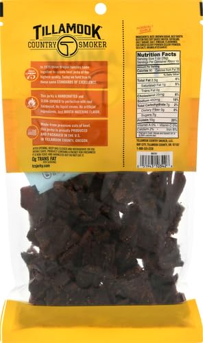 TILLAMOOK COUNTRY SMOKER REAL HARDWOOD SMOKED BEEF JERKY, TERIYAKI, 10 OUNCE