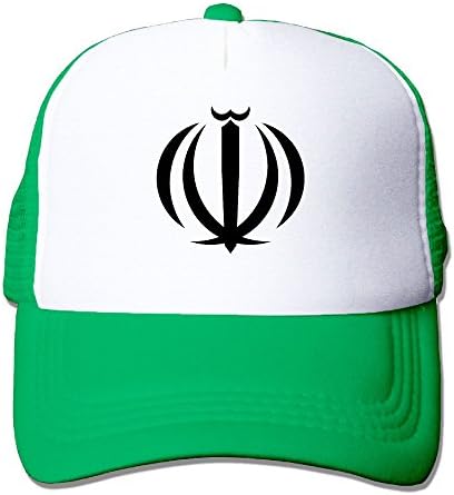 PJ090KA Custom Vintage Unisex Coat Of Arms Of Iran Trucker Caps Kellygreen