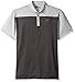 Callaway Men' Ventilated Heathered Color Block Short Sleeve Golf Polo Shirt