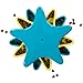 Outward Hound Kyjen 41005 Star Spinner Treat Toy Dog Toys Scent Puzzle Training Toy, Large, Blue