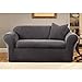 SureFit Stretch Metro 2-Piece - Sofa Slipcover - Gray (SF39413)
