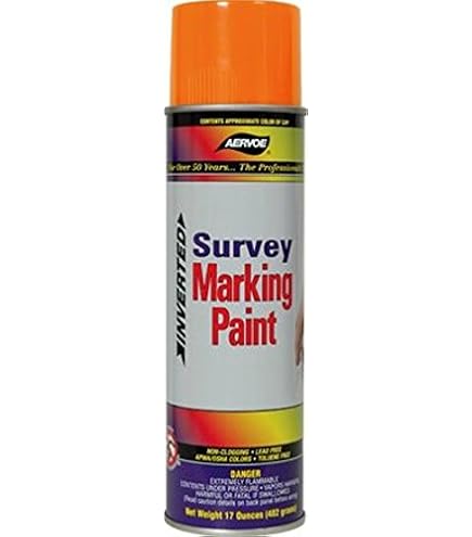 PAオレンジ Aervoe Construction Marking Paint, Fluorescent Orange, 20 oz