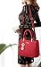 H.Tavel Sweety Lady Women's Top-Handle Plaid Leather Handbag Fashion Satchel Blue