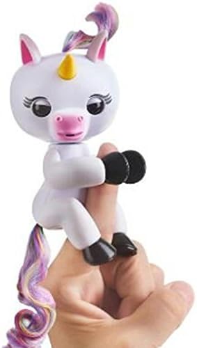 Fingerlings - Interactive Baby Unicorn - By WowWee Vicwork Puppet, Grigio Pet Toys (White)