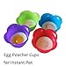 Silicone Egg Poacher Cups Compatible for Instant Pot or Stovetop Egg Cooking - Fits Instant Pot 3,5,6,8 qt Pressure Cooker Accessories- Set of 4 Egg Poaching Cups with Instructions - BPA Free