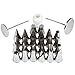 Ateco 29 Piece Cake Decorating Set, Includes 26 Stainless Steel Tubes, 1 Standard Coupler, 2 Flower Nails in Hinged Storage Box