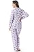 Casual Nights Women's Long Sleeve Striped Lace Trim Pajama Set