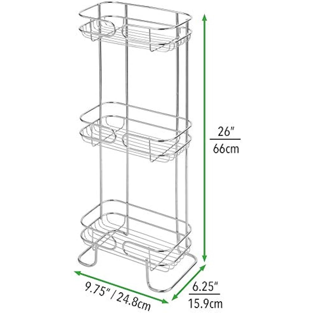 Bathroom Shelves MDesign Rectangular Metal Shelf Unit Free Standing