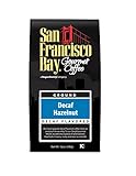 San Francisco Bay Coffee Ground, Decaf Hazelnut, 12 Ounce