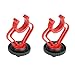 BOYA Dual Mount Brackets in Red & Black for by-MM1 Mini Cardioid Shotgun Microphone Mic (2 Pack) Replacement of by-MM1 Mount