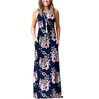 ACEFAST INC Womens Maxi Dresses Long Casual Summer Floral Dress Party Boho Formal Dresses