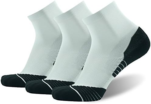Men's Running Socks, HUSO Performance Sports Ankle Compression Socks 1,3,4 Pairs