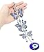 Turkish Blue Evil Eye (Nazar) 3 Butterflies Amulet Wall Hanging Home Decor Protection Blessing Housewarming Birthday Gift