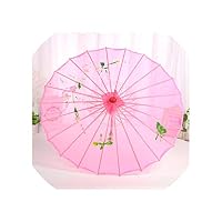 Classical Oilpaper Umbrella Decorative Craft Bamboo Umbrella Floral Parasol Print Paper Umbrella For Wedding Prop