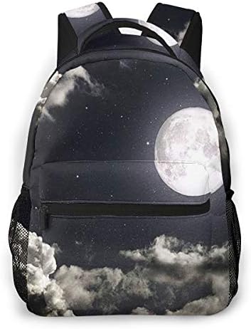 Travel Laptop Backpack Casual Backpack Glowing Night Sky Moon, Anti Theft Durable Computer Bag, Water Resistant College School Bag for Women Men Fits 14 Inch Notebook