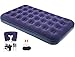 Inflatable Twin Air Mattress with Pump & Pillow - Comfort Single Blow Up Airbed with Patch Kit as Camping Air Mattresses, Portable Air Bed for Guests/Family/Outdoor, Holiday Present for Men/Women