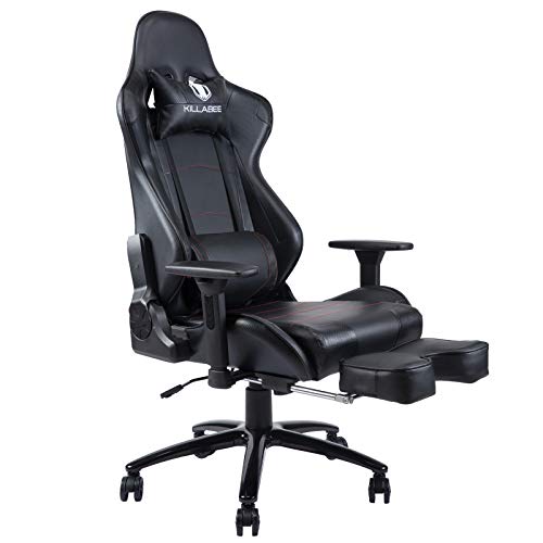 KILLABEE Massage Gaming Chair, 350lbs HighBack Racing Swivel Ergonomic Executive Leather