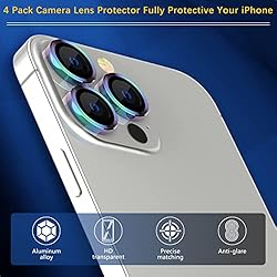 [4 Pack] UniqueMe Camera Lens Protector Compatible