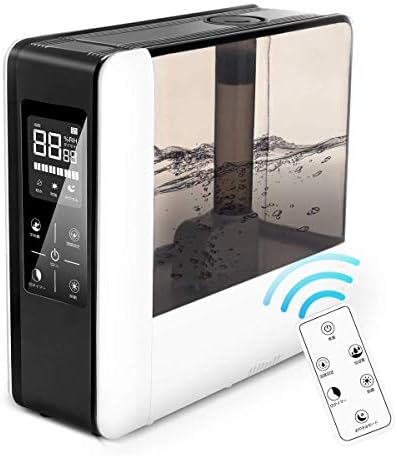 Larte Humidifier, 1.3 gal (5.5 L), Ultrasonic Type, Hypochlorous Acid Water, Disinfecting Large Capacity, 2021 Updated Model, Top Water Supply Tabletop Humidifier, Aroma Compatible, Up to 35 Hours Continuous Operation, Touch Panel Type, 3 Levels of Spray Amount, 12 Hours Off Timer, Remote Control, Energy Saving, Quiet, Empty Firing Prevention, Automatic Off