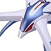 Floureon Yizhan Tarantula X6 2.4G 4CH 6-Axis Gyro Speed Adjustment Switch Strong Power LED Lights CF Mode Automatic Return RTF USB Charging RC Quadcopter,Tarantula X6 Blue