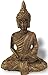 Thai Meditation Buddha Statue Small 4 Inch | Premium in Gift Box. Rustic Bronze-Look Buddha Statues for Meditation Gift