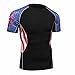Fanii Quare Men's Lightweight Short Sleeve Cool Dry Rashguards Compression Sports Workout T-Shirt Black 32 M