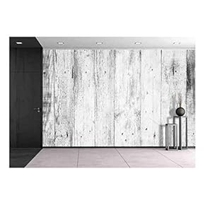 Wall26 - White Vintage Wood Texture Background - Canvas Art Wall Decor - 66"x96"