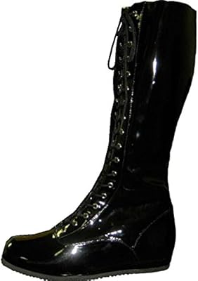 yellow wrestling boots
