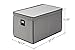 STORAGE MANIAC Storage Cubes, 11 Inch Collapsible Storage Bins with Handles, 6 Pack Fabric Foldable Bins for Organization, Durable Storage Bins for Closet, Shelves, Offices, Toys, Black Gray