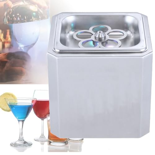 YXFAZPP Glass Chiller Glass Froster, 6s Quick Cooling CO2 Glass Froster, with LED Light, -45°C Instant Drink Chiller, for Cocktail, Beer,Mixed Drinks, Bar, Restaurant