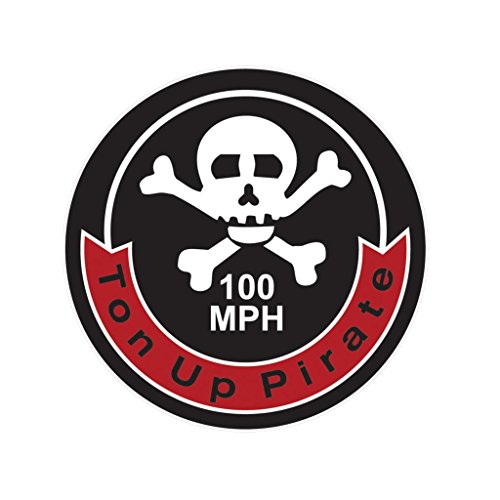 Carpys Cafe Racers OriginalStickers0162 Set Of Two (2x) Stickers , Laptop , Ipad , Car , Truck , Size 4 inches on Longer Side