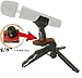 Heavy Duty Rigid Tripod Stand for Dynamic Microphones Table Top with Pads and Soft Pistol Grip by ZaxSound