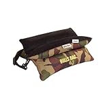 Bulls Bags Polyester/Suede Bench Rest with Carry Strap, Camo, 15