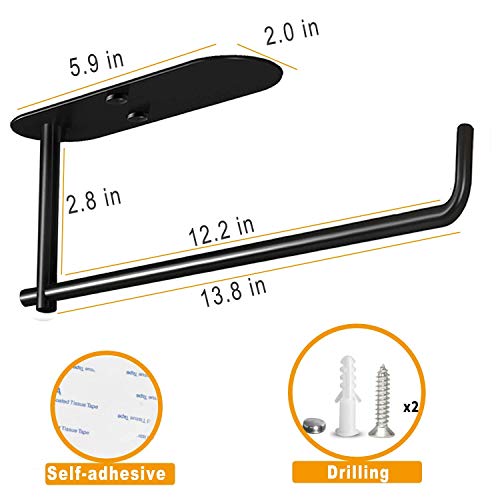 SERIJUTT Paper Towel Holder Under Mount Self Adhesive Paper