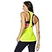 Zumba Women's Tank Top with Breathable Mesh, Yellow, L