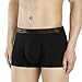 DAVID ARCHY Mens Trunks Underwear Soft Breathable Rayon Made from Bamboo Trunk No Fly Pouch 4-Pack M 2.5''
