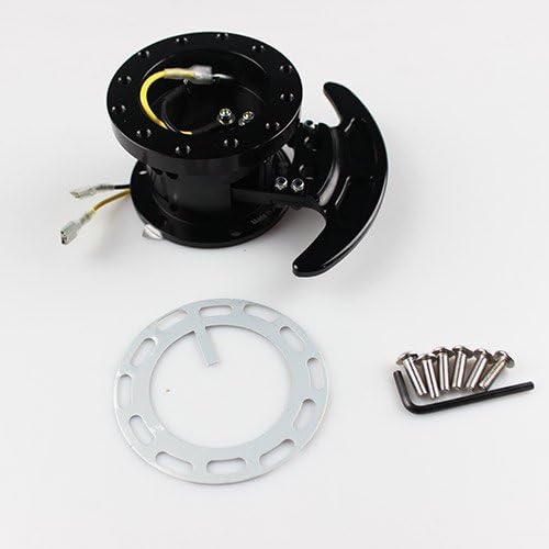 RASTP WORKS BELL Tilt Racing Steering Wheel Quick Release Hub Kit Adapter Body Removable Snap Off Boss Kit LS-QR006 (black)