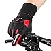 INBIKE Men's Winter Cold Weather Thermal Windproof Gel Bike Gloves Red X-Large