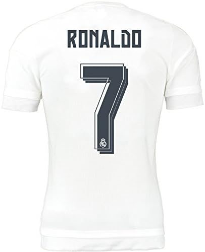 Real Madrid Home Ronaldo Kids #7 Soccer Kit Jersey and Shorts All Youth Sizes (Kids Medium 8-10 years of age)
