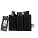 OneTigris Single/Double/Triple Pistol Mag Pouch with Front Loop Panel for Glock M1911 92F Magazines 40mm Grenade