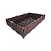 Hershii DIY Garden Raised Bed Plant Growing Container Kits Rectangular Plastic Vegetables Herbs Flowers Large Planter Box for Balcony, Patio, Backyard, Meadow – Brown – 46.06 X 30.7 X 8.66 Inchesthumb 1