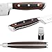 Knife set,7 Piece Kitchen Knife Set with Wooden Block,German High Carbon 1.4116 Stainless Steel Knife Block Set for Chef,Full-Tang