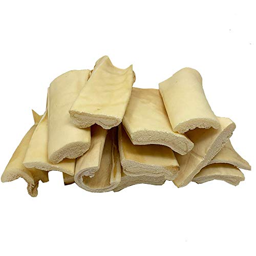 Bark Treasures 6 Inch Extra Thick Beef Cheek Dog Chew (6 & 15 Pack