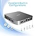 Android 8.1 TV Box with Voice Remote, RK3328 Quad Core 64bit 4GB DDR3 32GB eMMC Memory Smart TV Box with Bluetooth 4.0 WiFi Ethernet HDMI HD 4K Media Player Set Top Box